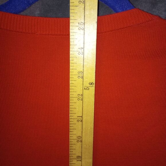 Talbots Red Embellished Love Sweater Size XL EUC P2P 23 Length 25 in - Picture 11 of 11